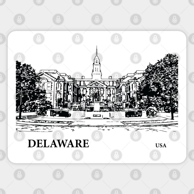 Delaware State USA Sticker by Lakeric